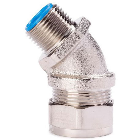 Stainless Steel 45 Degree Conduit Connector