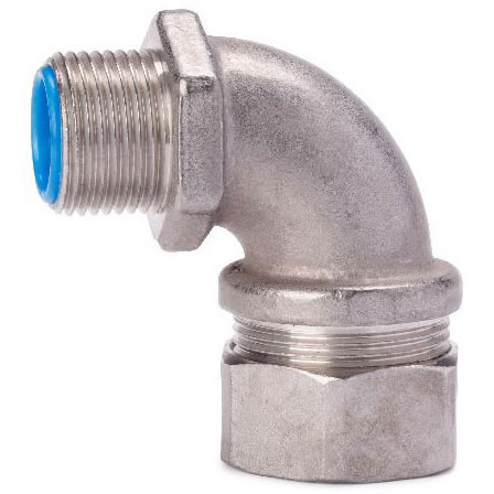 90 Degree Connector - Stainless Steel